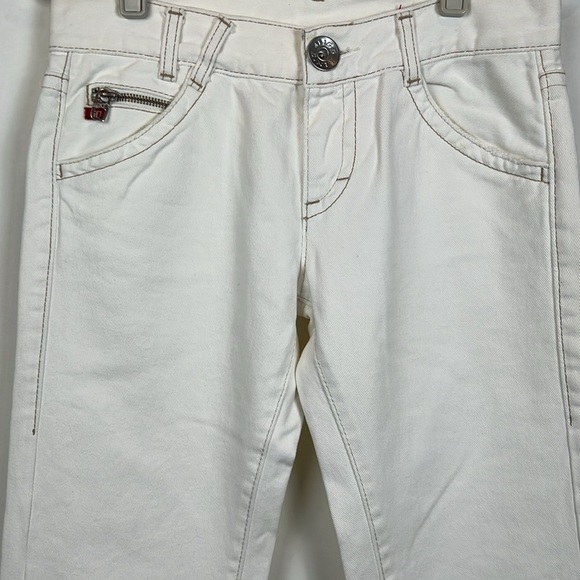 NWT Miss Sixty White Jeans Straight 27 Vintage Y2K 00’s Mid Rise - Picture 3 of 11